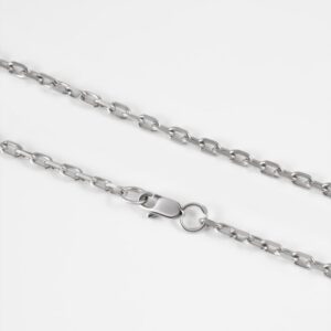 Серебряная цепочка, якорное плетение