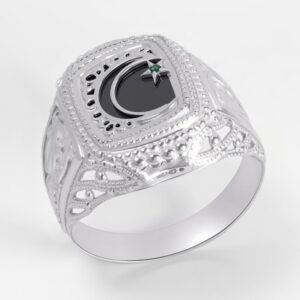 Серебряная печатка с фианитами