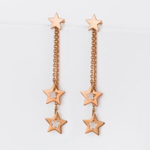 Серьги детские из красного золота