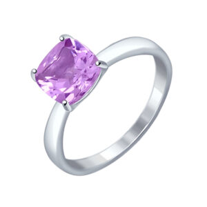 Серебряное кольцо с аметистами
