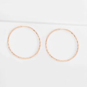 Серьги конго из красного золота