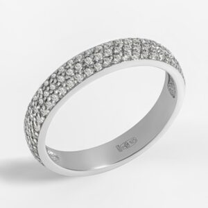 Серебряное кольцо с фианитами