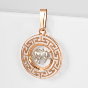 Золотой знак зодиака «телец»
