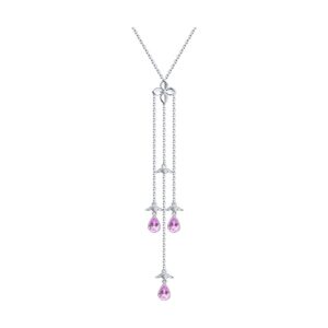 Серебряное колье с аметистами