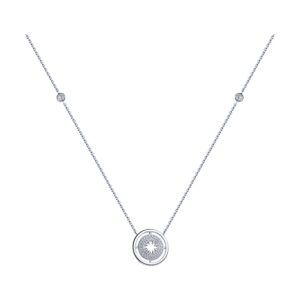 Серебряное колье с фианитами