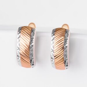 Серьги из красного золота