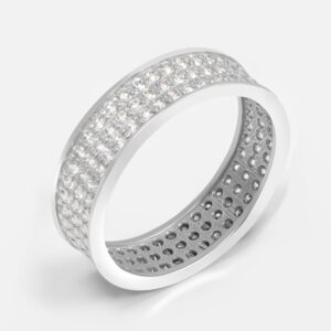 Серебряное кольцо с фианитами