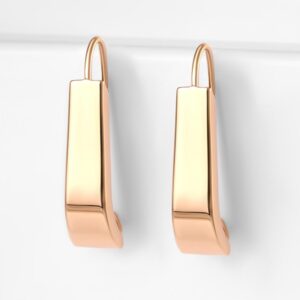 Серьги из красного золота