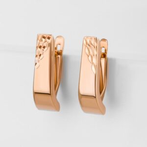 Серьги из красного золота