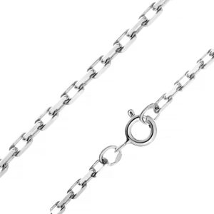 Серебряная цепочка, якорное плетение