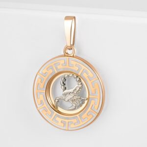 Золотой знак зодиака «скорпион»