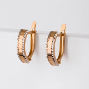 Серьги из красного золота