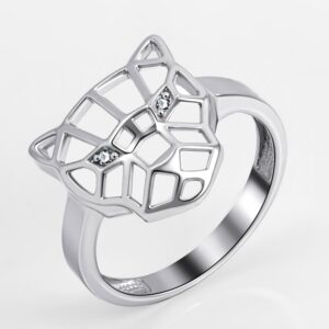 Серебряное кольцо с фианитами