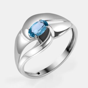 Серебряное кольцо с топазами