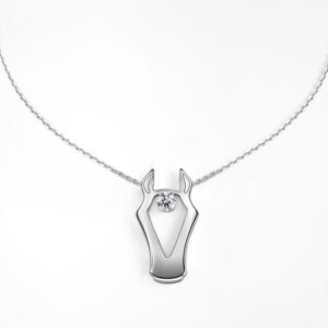 Серебряное колье с фианитами