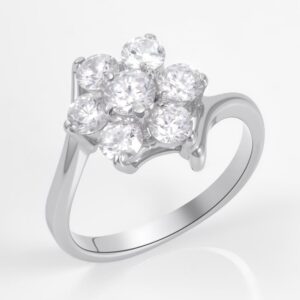 Серебряное кольцо с фианитами